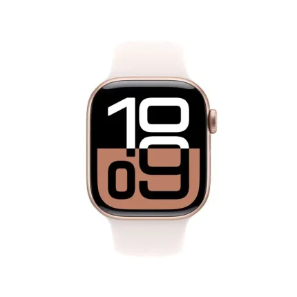 Refurbished Apple Watch S10 GPS 42mm Rose Gold Alu Case with Light Blush SB S/M