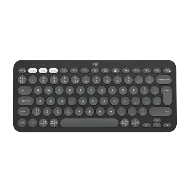 New Logitech Pebble Keys 2 K380s Minimalist Keyboard Graphite