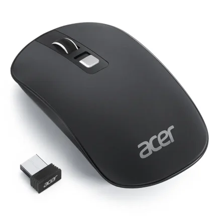 ACER Computer Mouse Wireless, 2.4G Slim USB Wireless Mice with USB Receiver, Laptop Mouse with 4 Buttons