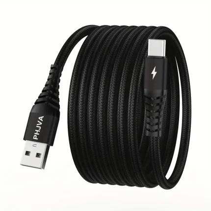 Fast Charging Type-C Charging Cable, 100.58cm/201.17cm/3.02meter Braided USB-C