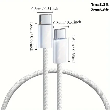 USB C to USB C 60W Super Fast Charging Cable