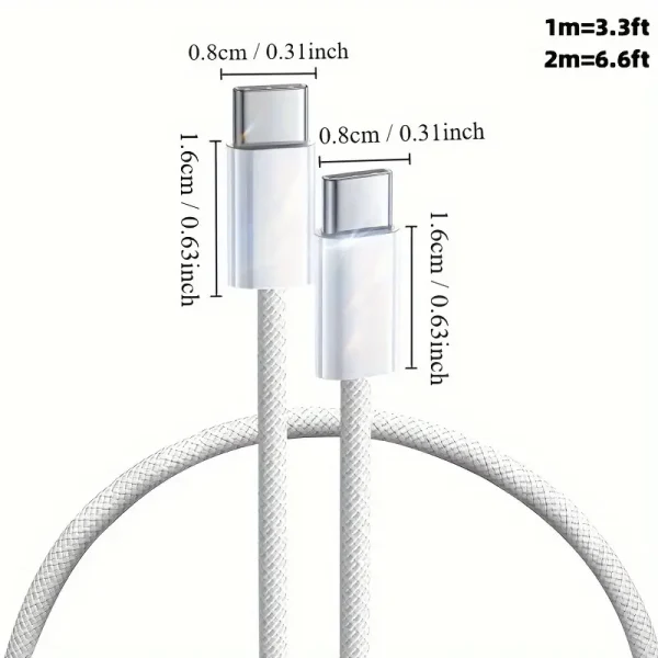 USB C to USB C 60W Super Fast Charging Cable