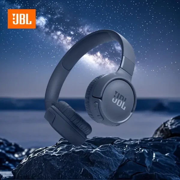 New JBL T520 On-Ear Bluetooth Headphones-Blue