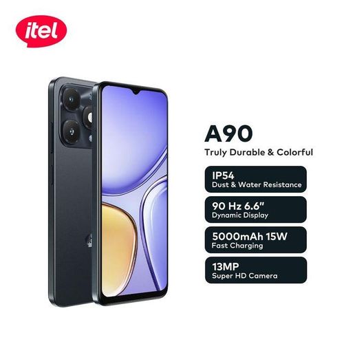 itel A90 6.6" 90hz Dynamic Display 5000mah Android 128+4gb