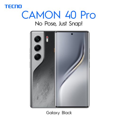 Tecno Camon 40 Pro 8GB/ 256GB Android 15 - Black