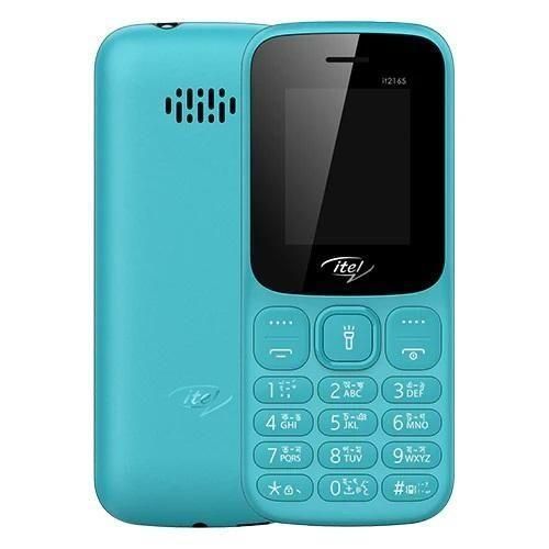itel 2165 Wireless FM, Torchlight, 1000mAh Dual SIM - Blue