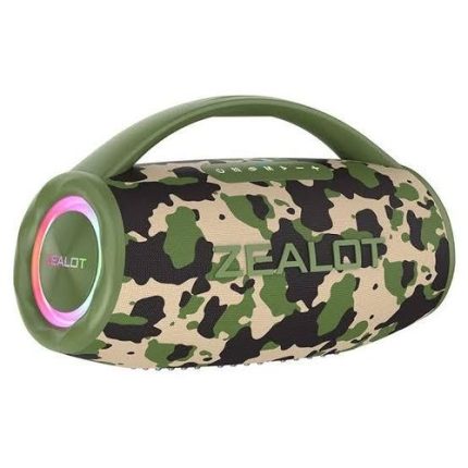 Zealot 80W Super Bass Bluetooth Speaker With 16000mAh Battery S97 - Grey-Green