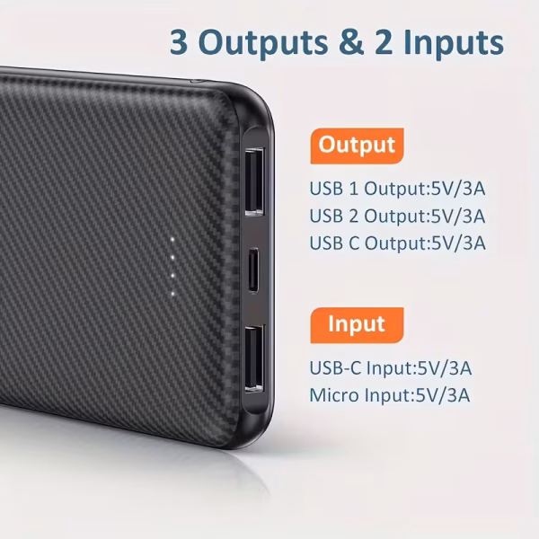 10000Mah Power Bank Portable Charger