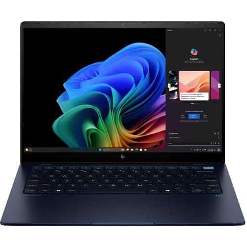 Hp EliteBook Ultra 14 Inch G1q Notebook AI PC Multi-Touch Notebook Copilot PC Snapdragon X Elite X1E-78 12-Core, 14" 2.2K 2240 X 1400 IPS Touchscreen, 16GB RAM 512GB SSD,Integrated Qualcomm Adreno Graphics Windows 11 Pro (64-Bit (Atmospheric Blue)