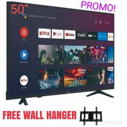 Samsonic 50-Inch 4k Digital UHD Android Smart TV + Wall Bracket