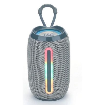 T&G TG653 Mini Portable Speaker Outdoor Wireless Subwoofer With Led Flashing Super Bass Bluetooth Speakers GREY