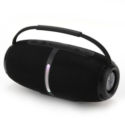 T&G TG-686 Mini Portable Wireless Blue Tooth Hifi Stereo Sound Column Subwoofer Music Center Fm Radio Speaker IPX5 BLACK