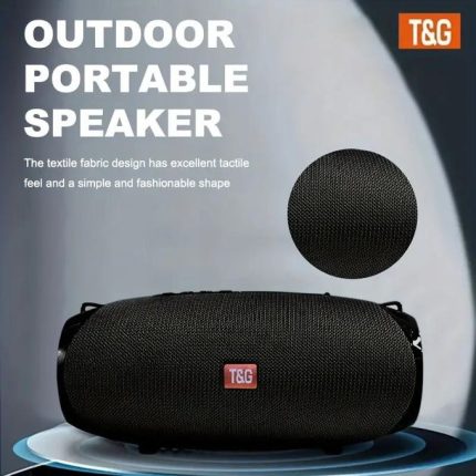 T&G TG534 High-Power Portable Bluetooth Speaker – Dual Bass Radiators, Waterproof, Hands-Free Calling, FM Radio, TF Card & USB Support