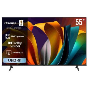 Hisense 55" Inches UHD 4K SMART TV (55A6N /55A6Q) - Black